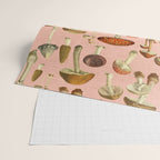 Mushrooms pink Wrapping Paper Gallery Image 2