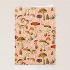 Mushrooms pink Stationery Card Gallery Image 2