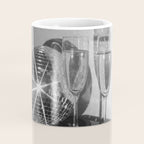 Sparkling Disco Ball Champagne Glasses Retro Black and White Party  Photography Wall Decor Coffee Mug Gallery Image 4