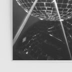 Sparkling Disco Ball Champagne Glasses Retro Black and White Party  Photography Wall Decor Poster Gallery Image 3
