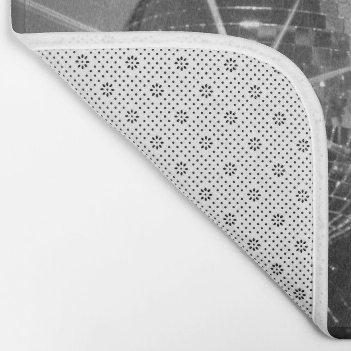 Sparkling Disco Ball Champagne Glasses Retro Black and White Party  Photography Wall Decor Bath Mat Gallery Image 2