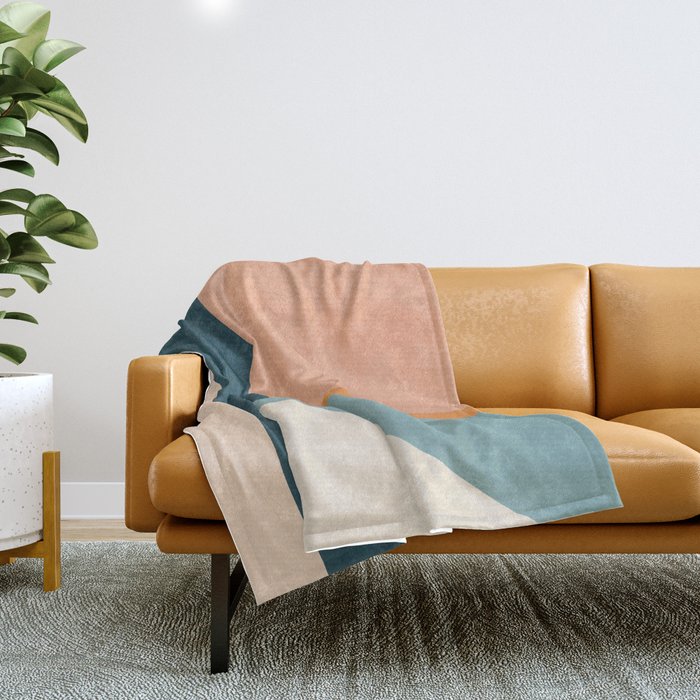 Minimal Abstract 16 Throw Blanket Gallery Image 1