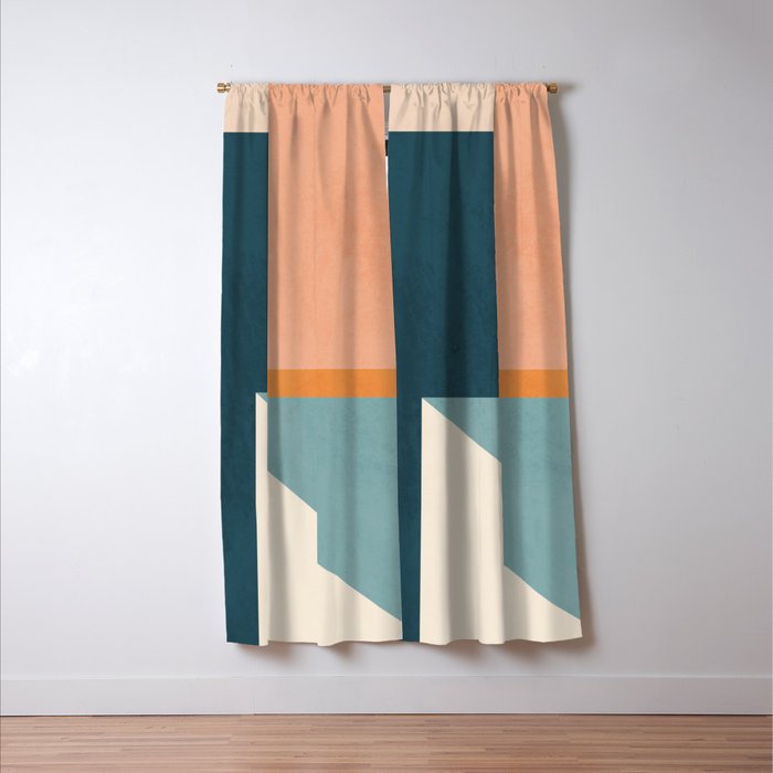 Minimal Abstract 16 Window Curtain Gallery Image 3