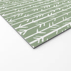 Stacked Arrows . Sage Green Welcome Mat Gallery Image 2