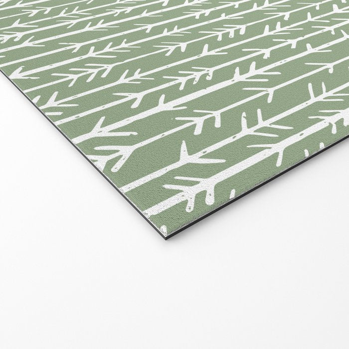 Stacked Arrows . Sage Green Welcome Mat Gallery Image 2