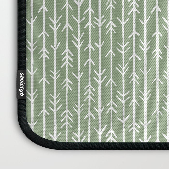 Stacked Arrows . Sage Green Laptop Sleeve Gallery Image 3