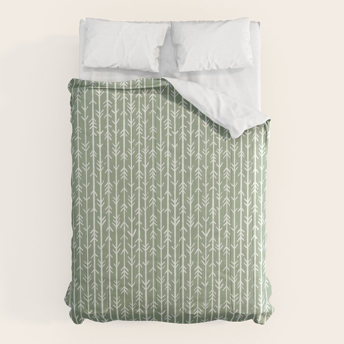 Stacked Arrows . Sage Green Comforter Gallery Image 6