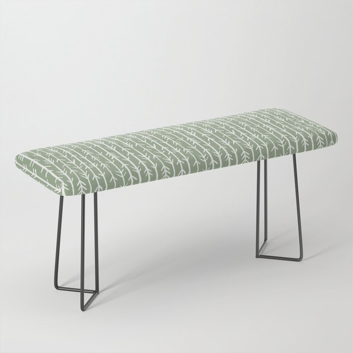 Stacked Arrows . Sage Green Bench Gallery Image 1