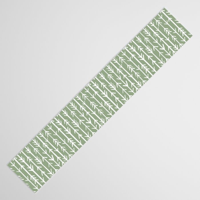 Stacked Arrows . Sage Green Table Runner Gallery Image 3