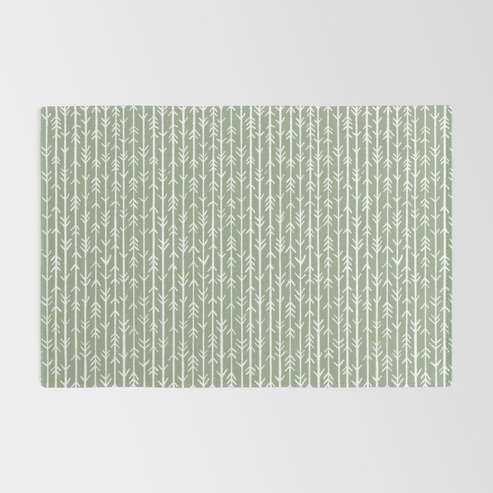 Stacked Arrows . Sage Green Rug Gallery Image 2