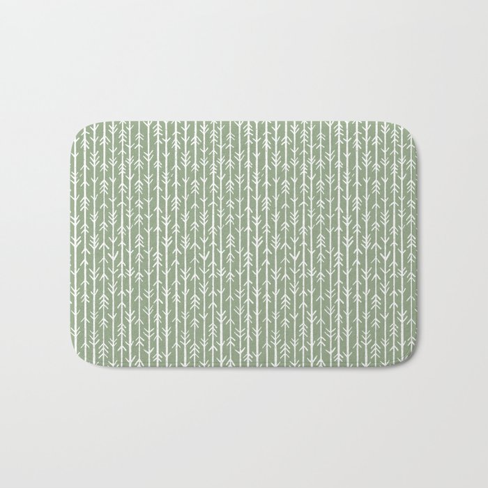 Stacked Arrows . Sage Green Bath Mat Gallery Image 1
