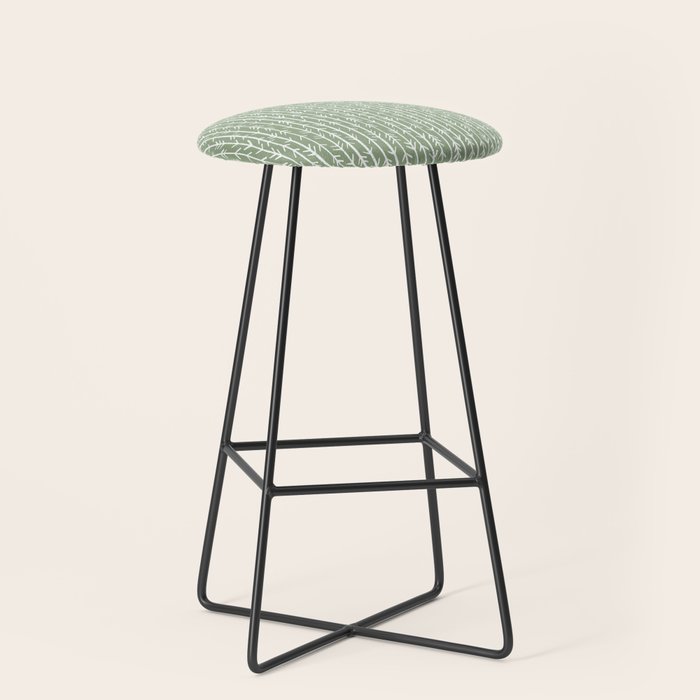 Stacked Arrows . Sage Green Stool Gallery Image 1