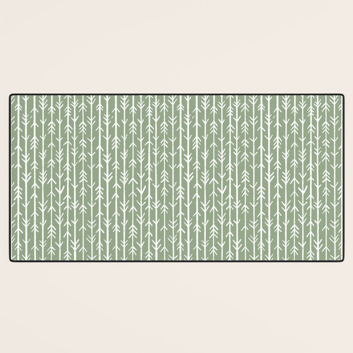 Stacked Arrows . Sage Green Desk Mat Gallery Image 3