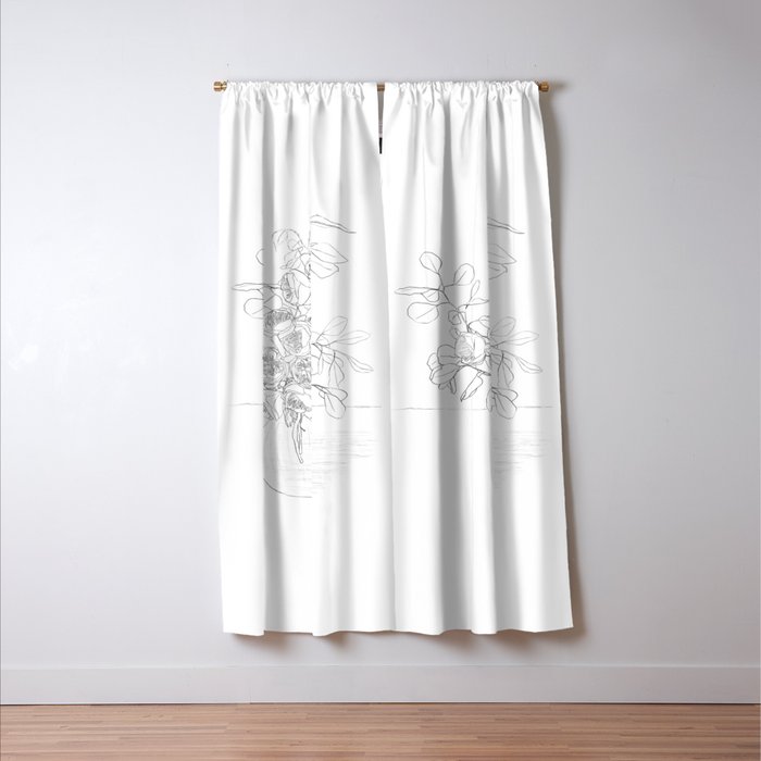 Beautiful Bouquet Line Window Curtain Gallery Image 3