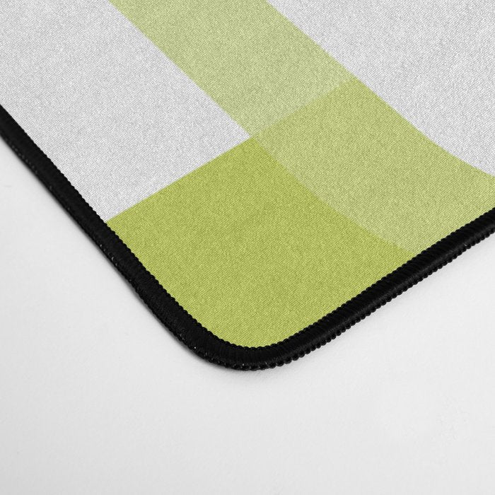 Mid-Century Modern Rectangle Design Blue Green and Gray Desk Mat Gallery Image 4