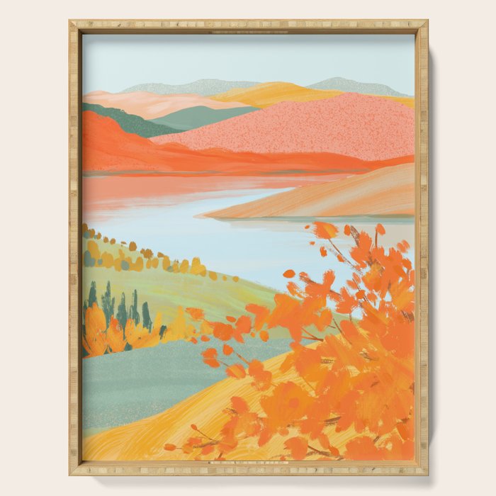 Autumn Riverside Serving Tray Gallery Image 1