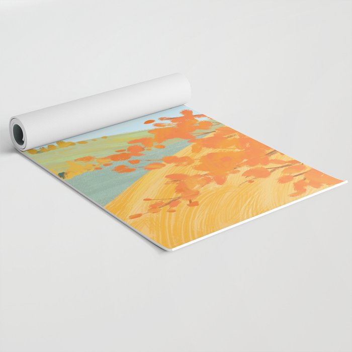 Autumn Riverside Yoga Mat Gallery Image 2
