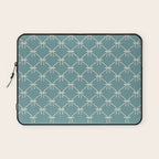 Bows & Ribbons Pattern LIV Teal Green Laptop Sleeve Gallery Image 1