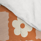 Flower Checker in Burnt Orange  Comforter Gallery Image 4