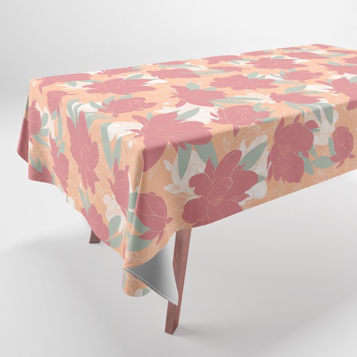 Big floral blossoms PF3 Tablecloth Gallery Image 1