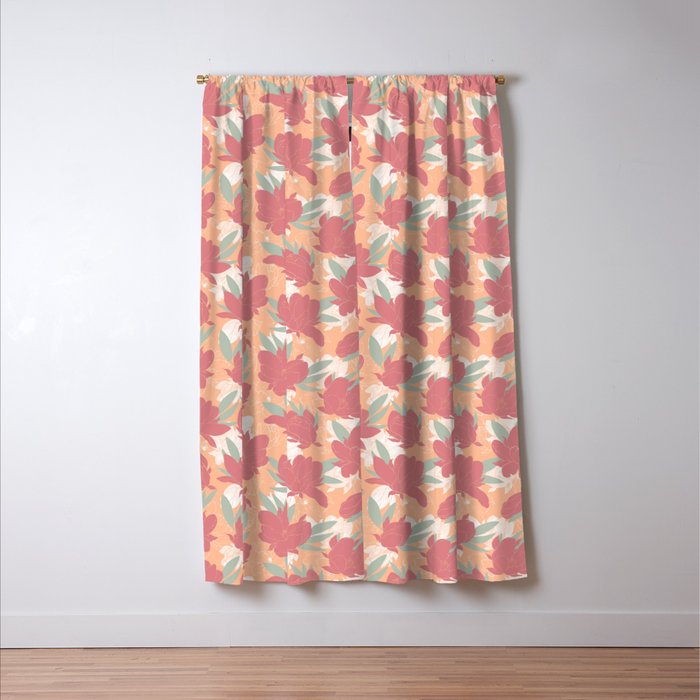 Big floral blossoms PF3 Window Curtain Gallery Image 3