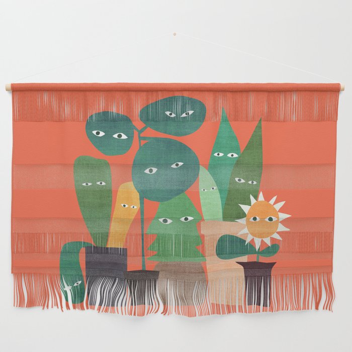 The plants are watching (paranoidos maximucho) Wall Hanging Gallery Image 1