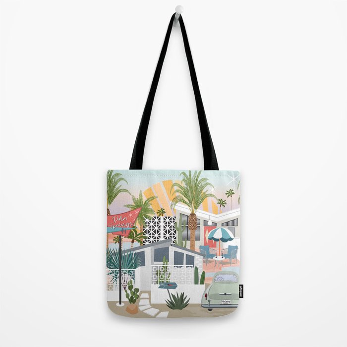 Retro Palm Springs II Tote Bag Gallery Image 2