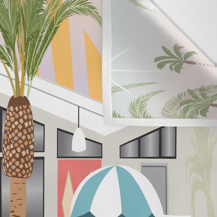 Retro Palm Springs II Wall Tapestry Gallery Image 3