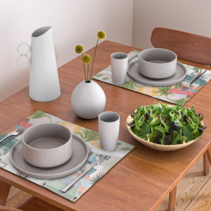 Retro Palm Springs II Placemat Gallery Image 2