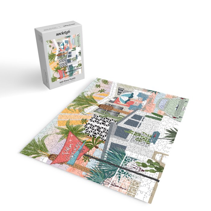 Retro Palm Springs II Jigsaw Puzzle Gallery Image 2