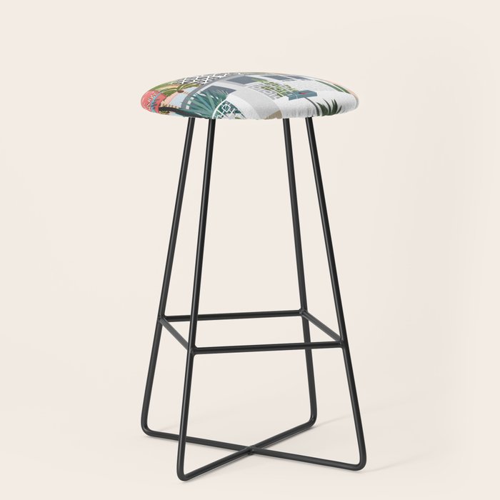 Retro Palm Springs II Stool Gallery Image 1