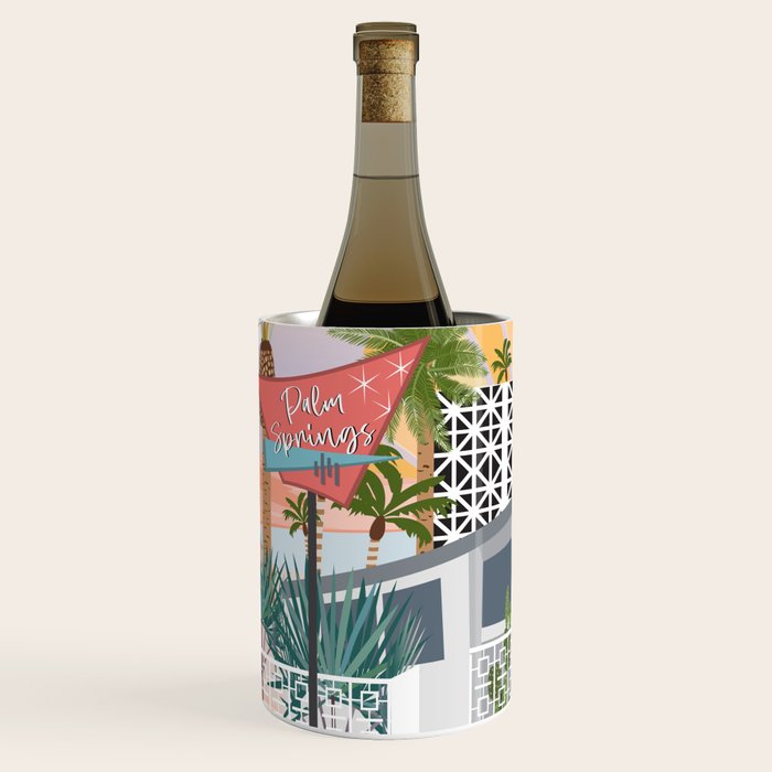 Retro Palm Springs II Wine Chiller Gallery Image 2
