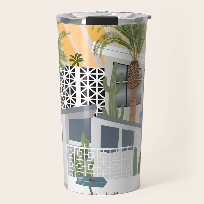 Retro Palm Springs II Travel Mug Gallery Image 1