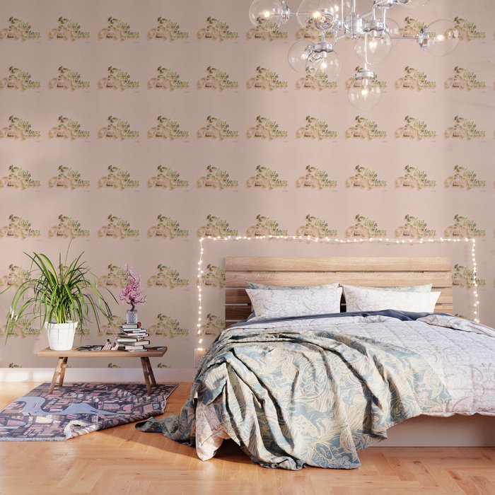 Zero F*cks Given - Blush & Gold Palette Wallpaper Gallery Image 3