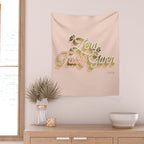 Zero F*cks Given - Blush & Gold Palette Wall Tapestry Gallery Image 2