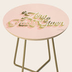 Zero F*cks Given - Blush & Gold Palette Side Table Gallery Image 2