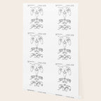 Video Game Controller Patent - Retro Gaming Game Room Art - White Wallpaper Gallery Image 2