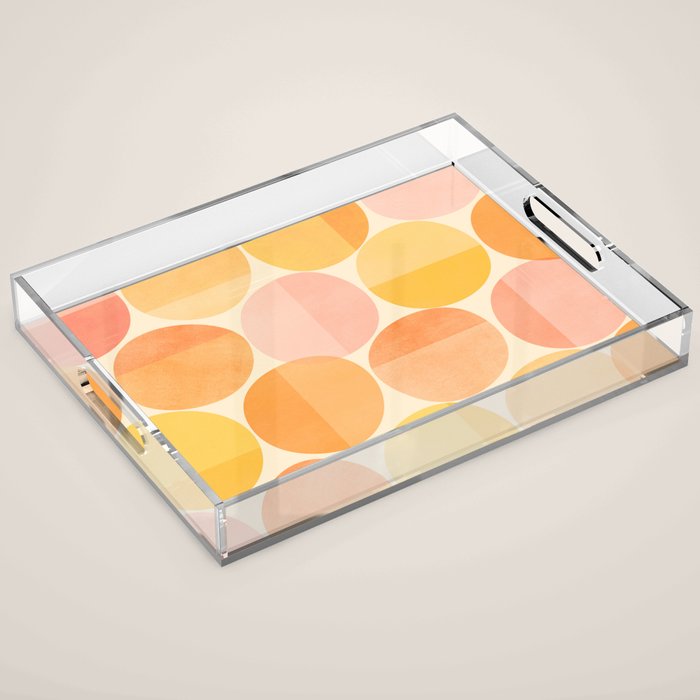 Mid Century Dots Acrylic Tray Gallery Image 1