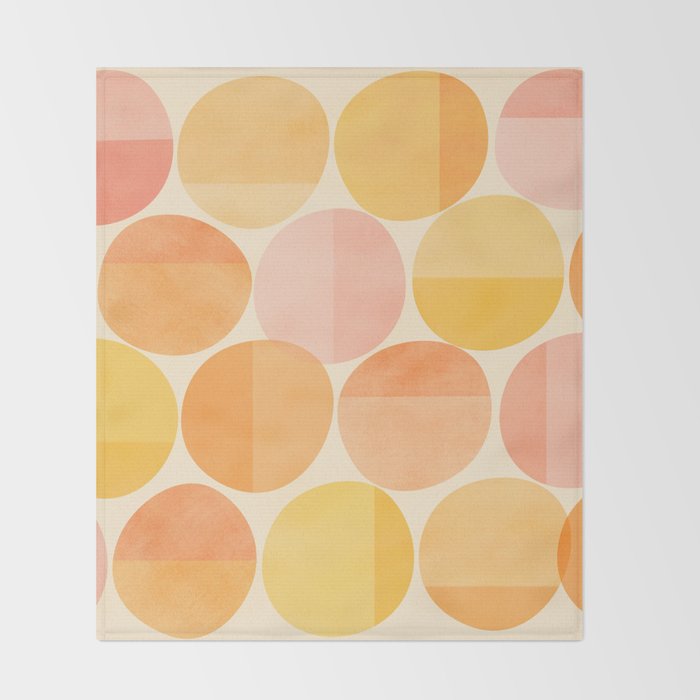 Mid Century Dots Throw Blanket Gallery Image 2