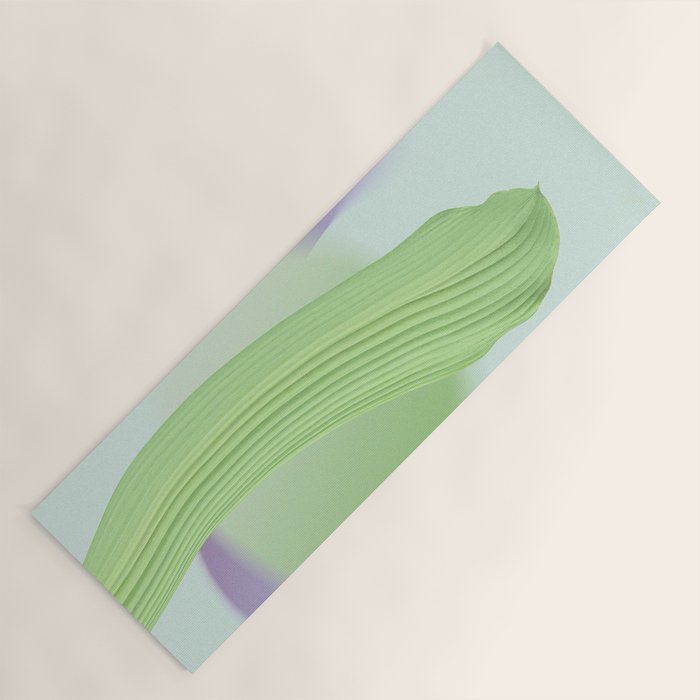 Spring Bud Lavender: Abstract Brush Strokes on Gradient Color - 002 Yoga Mat Gallery Image 1