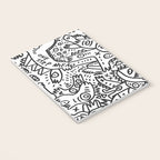 One Step Ahead Black and White Graffiti Street Art Notebook Gallery Image 3