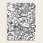 One Step Ahead Black and White Graffiti Street Art Notebook Gallery Image 4