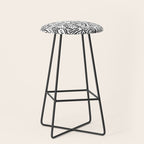 One Step Ahead Black and White Graffiti Street Art Stool Gallery Image 1