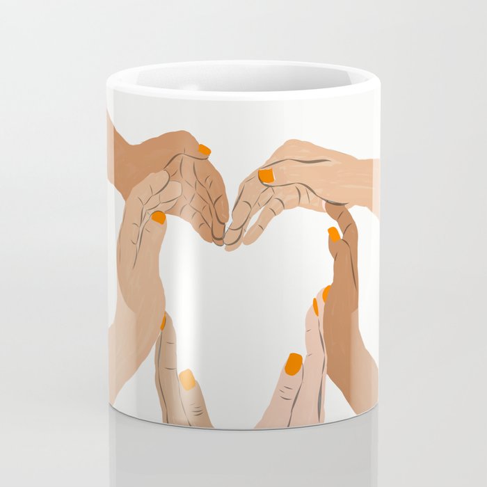 Indiscrimination | Anti-Racism Painting | Unity Illustration | Women Empowerment Growth Mindset Coffee Mug Gallery Image 4