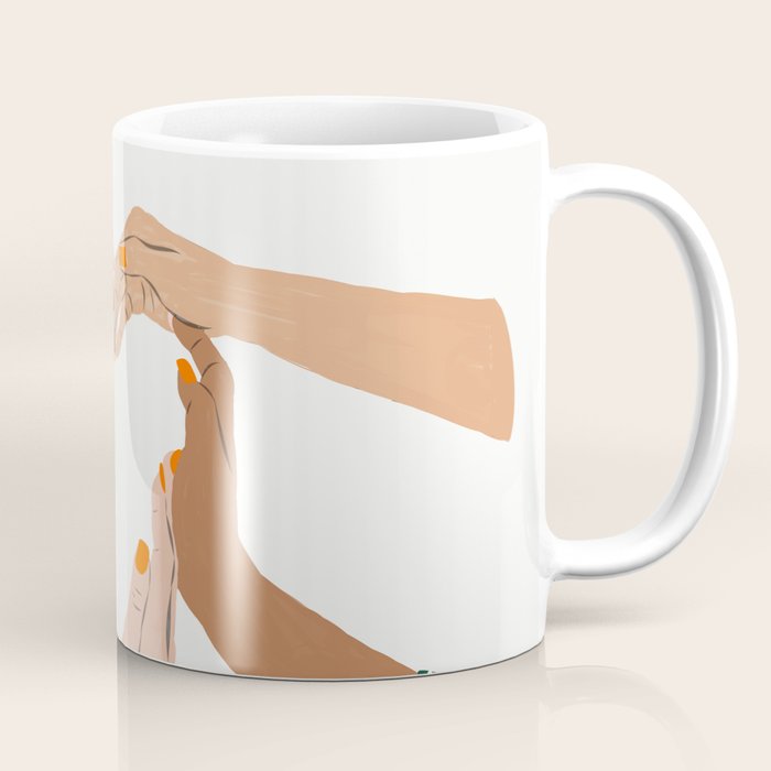 Indiscrimination | Anti-Racism Painting | Unity Illustration | Women Empowerment Growth Mindset Coffee Mug Gallery Image 1