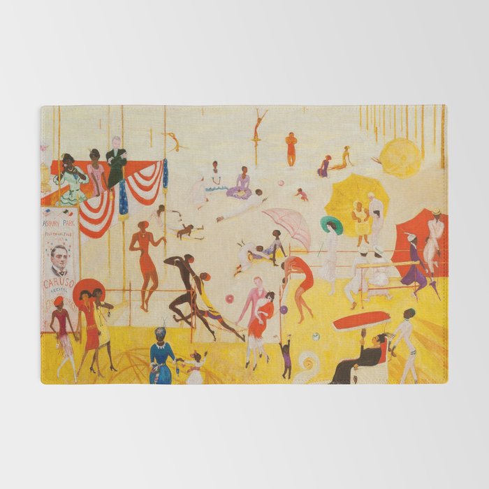 African American Masterpiece 'Summertime, Asbury Park, South' by Florine Stettheimer Rug Gallery Image 2