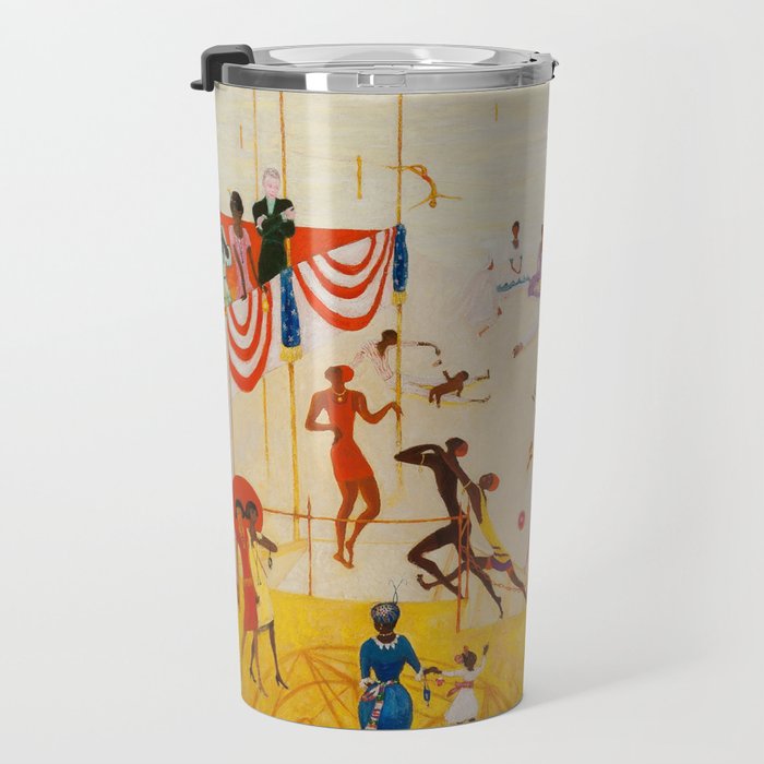African American Masterpiece 'Summertime, Asbury Park, South' by Florine Stettheimer Travel Mug Gallery Image 3