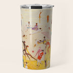 African American Masterpiece 'Summertime, Asbury Park, South' by Florine Stettheimer Travel Mug Gallery Image 1