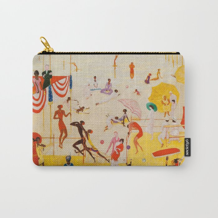 African American Masterpiece 'Summertime, Asbury Park, South' by Florine Stettheimer Carry All Pouch Gallery Image 1