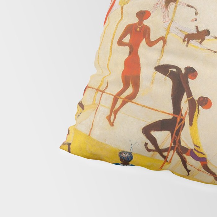 African American Masterpiece 'Summertime, Asbury Park, South' by Florine Stettheimer Pillow Sham Gallery Image 4